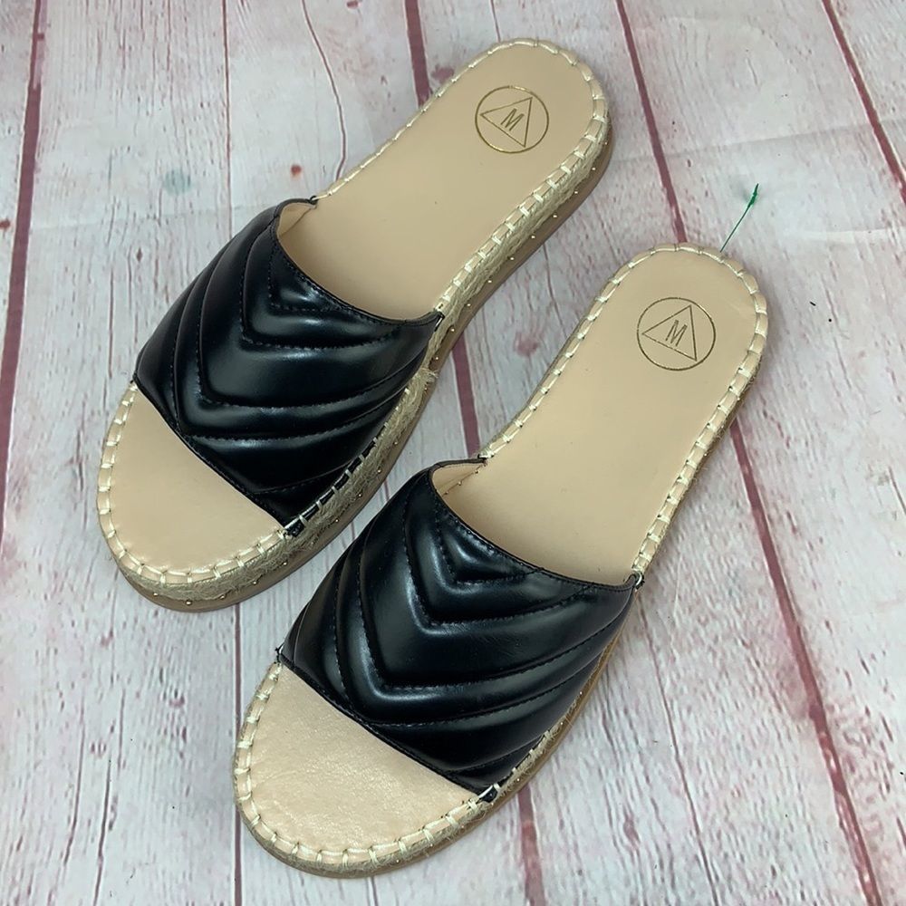 MISSGUIDED PLATFORM SLIDE ESPADRILLE SANDALS - Picture 3 of 12